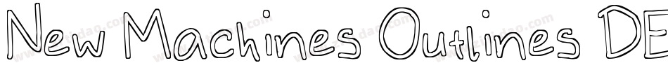 New Machines Outlines DEMO字体转换